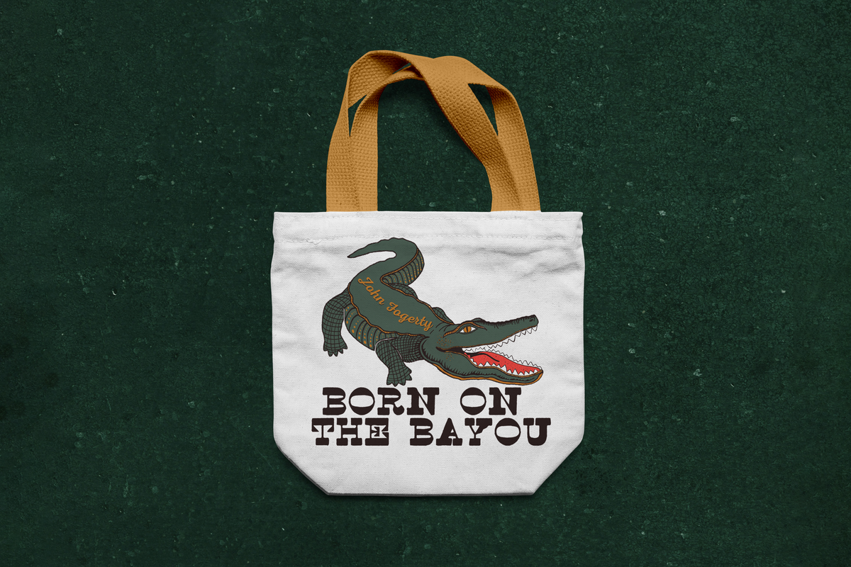Born On The Bayou Tote bag – Fogerty's Factory General Store