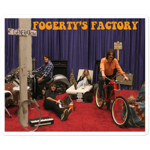 Fogerty's Factory Bubble-free stickers